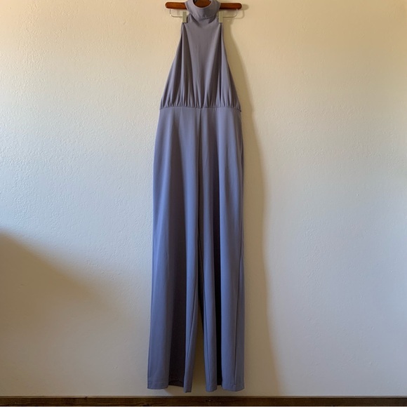 NWT Lulus Moment For Life Halter Jumpsuit Lavender Sz Medium - Picture 3 of 10